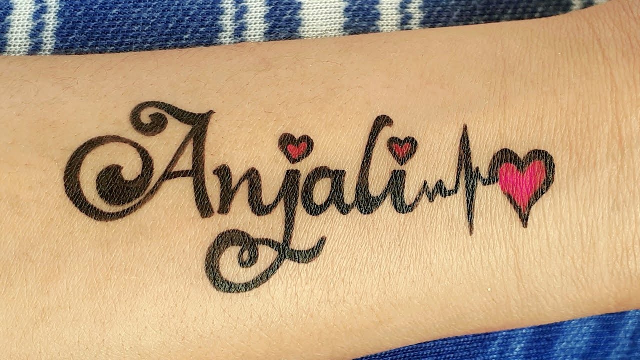 Anil letter Tattoo ArtistKushal Bane Mobile8286726646 8097464194  Tattoo  lettering Small letter tattoo Tattoos
