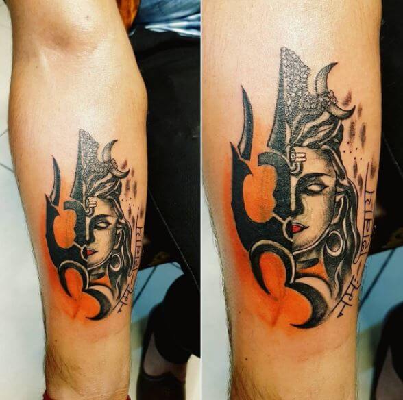 Awesome Lord Shiva Tattoo On Forearm