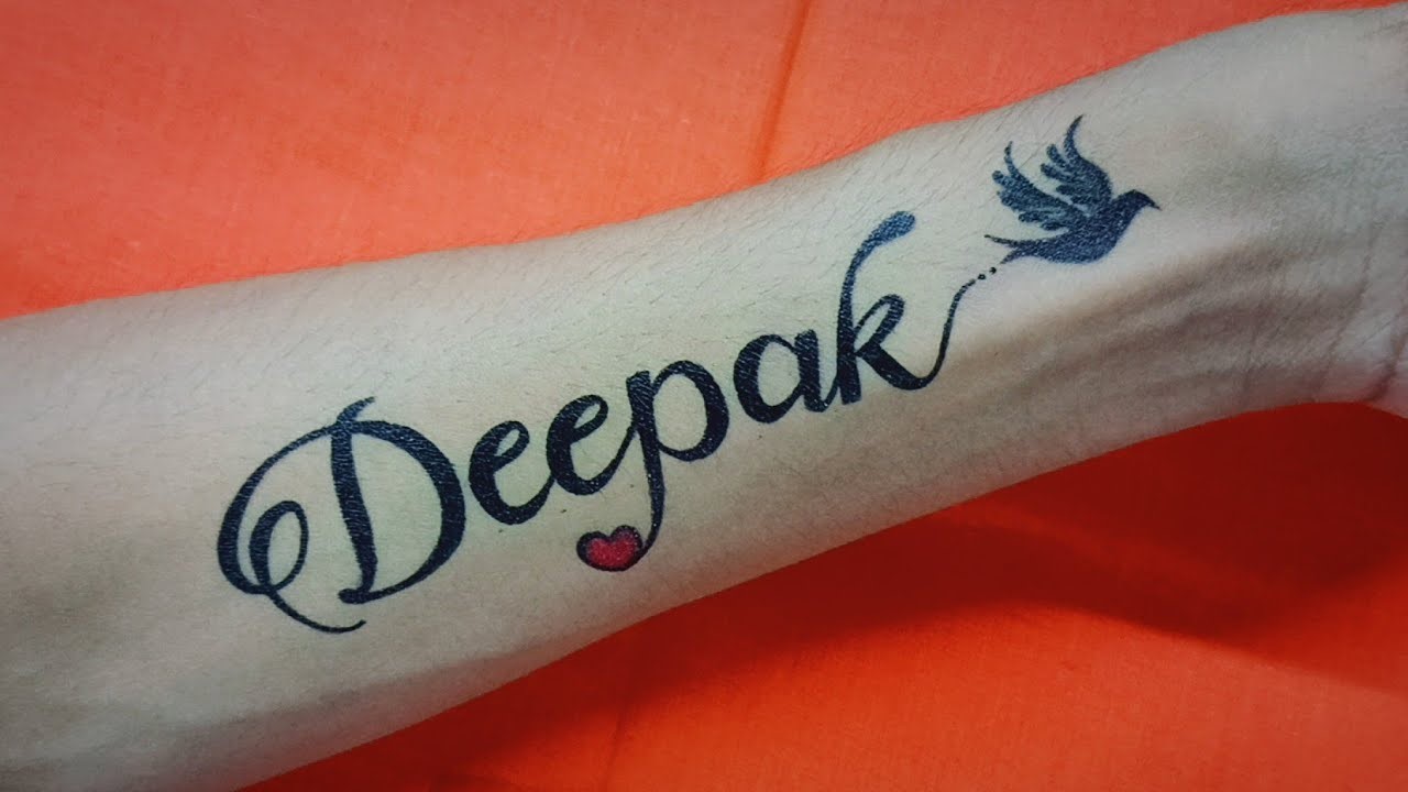 Addiction body tattoo studio  Tattoo design font name Deepak by  tattooist zeeshani hope u all like itthanks for looking  keep liking my  page thank you  Facebook