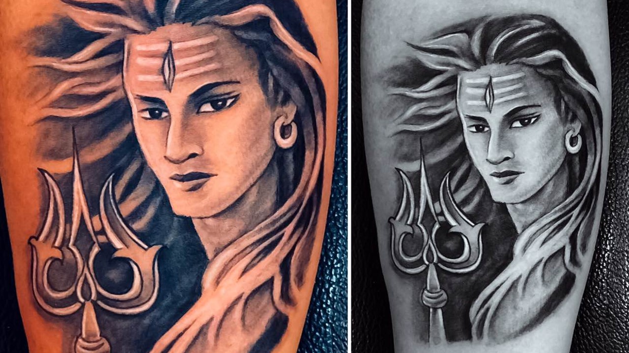 Lord Shiva With Trishul Tattoos at Rs 500inch  Tattoo in Bengaluru  ID  25689094055