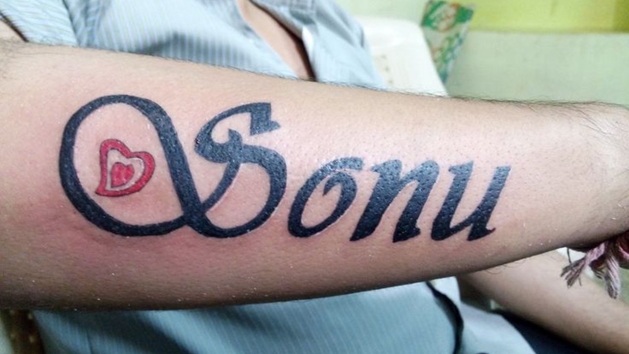 Name tattoo design  Sonu name tattoo  The Unique Tattoo  YouTube