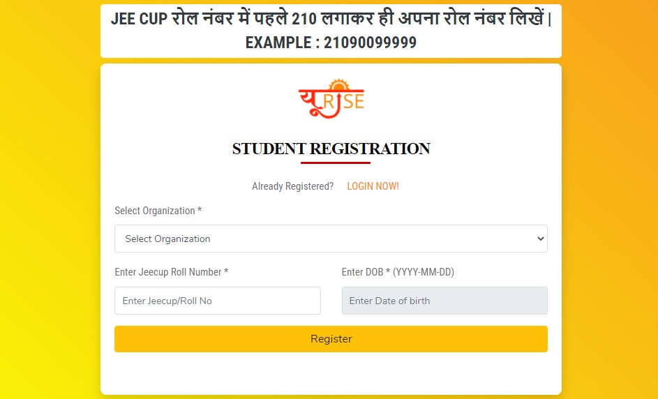 UP URISE Student Online Registration