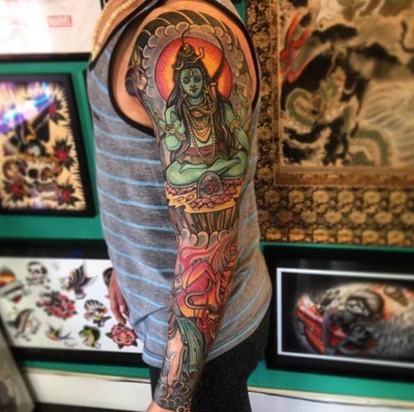 Lord Shiva Mantra Tattoo (7)