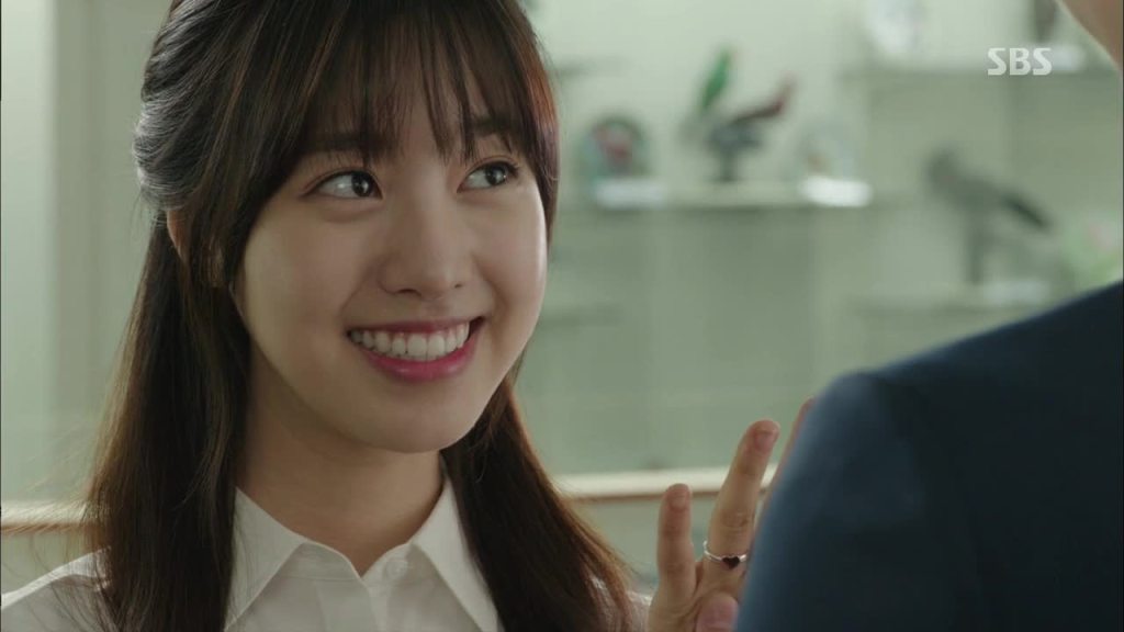 Jae-Hee smiling wide