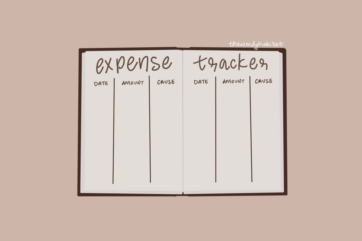 expense tracker bujo page /